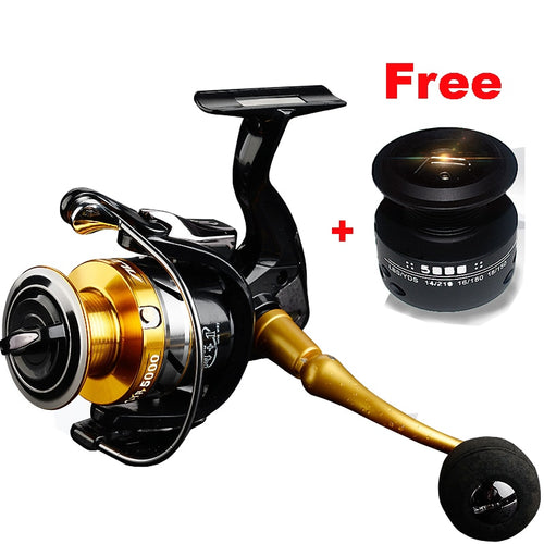 High Quality 14+1 BB Double Spool Fishing Reel 5.5:1 Gear Ratio High Speed Spinning Fishing Reel Carp Fishing Reel For Saltwater